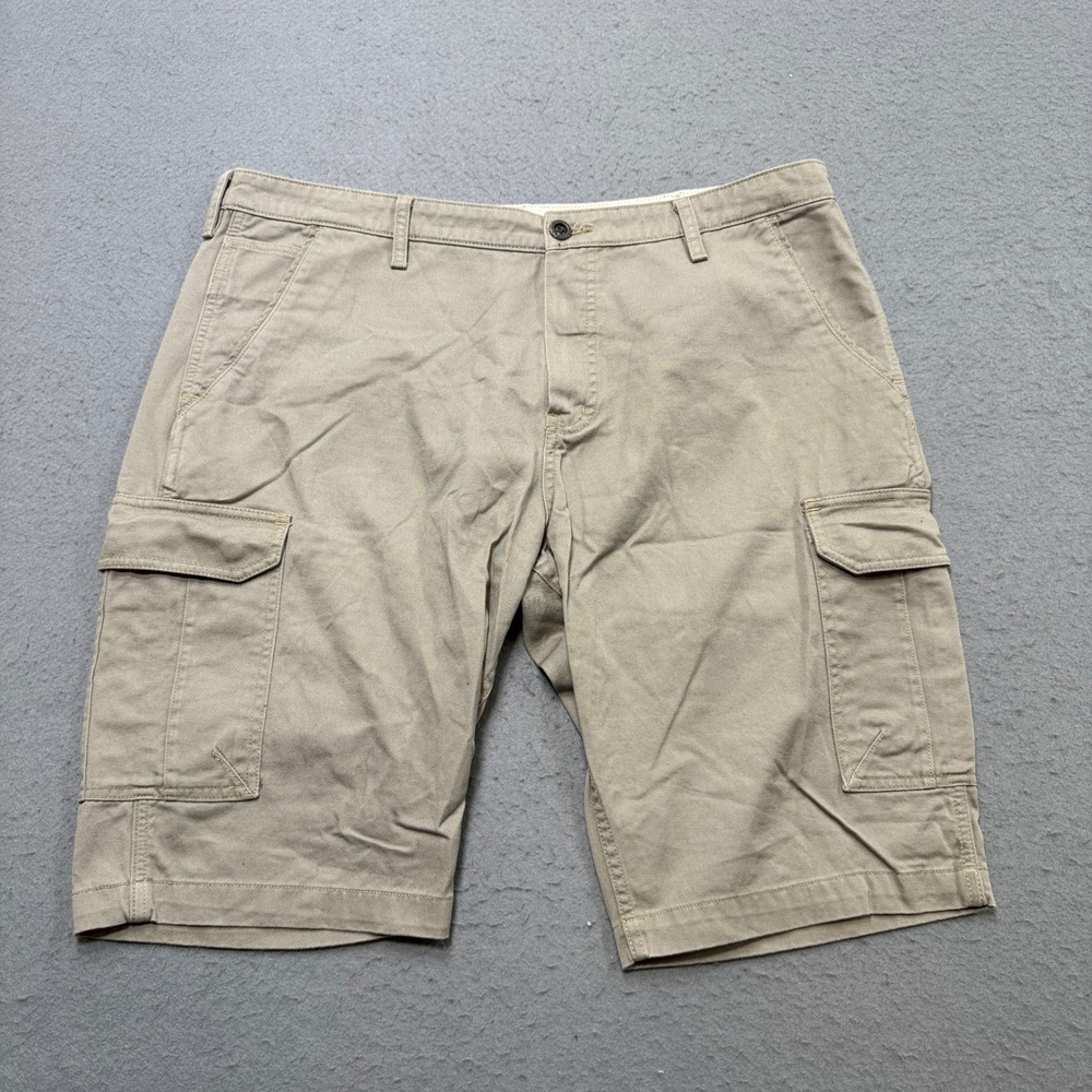 Wrangler Timber Creek Cargo Shorts Men's 38 Brown Relaxed Fit Hunting Outdoor
